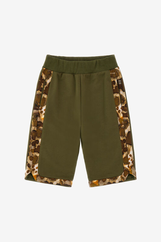 JU Joggers Cortos Inserciones Piel De Ocelote JU Joggers Cortos Inserciones Piel De Ocelote Military Green SJT230-CF050