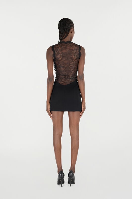 RC Mini Dress with Lace RC Mini Dress with Lace Black VKT110-JE034