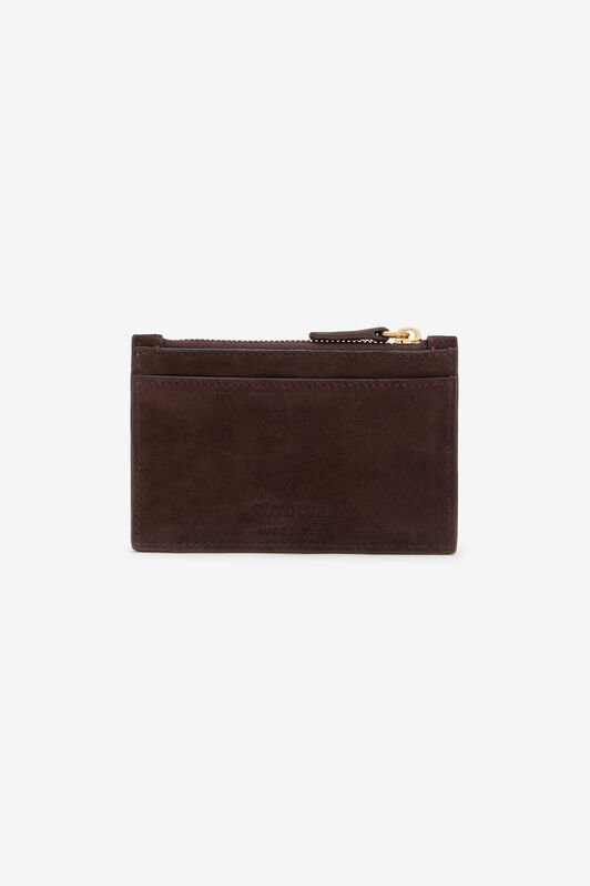 RC Suede Leather Coin Purse Brown VKA003-PC002