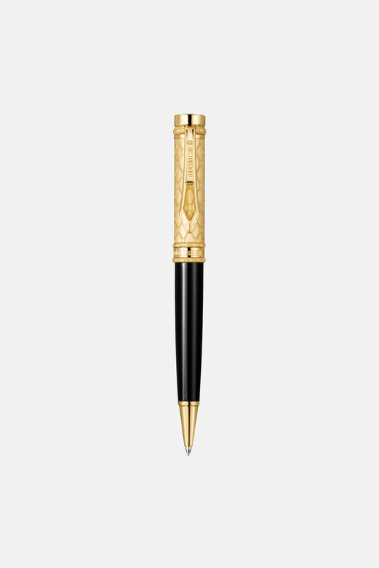 RC Penna a sfera Roberto Cavalli, color oro giallo, laccato nero GOLD BLACK UALT06-IT535