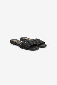 JC Sandale avec Détail Logo BLACK WFS101-WF339