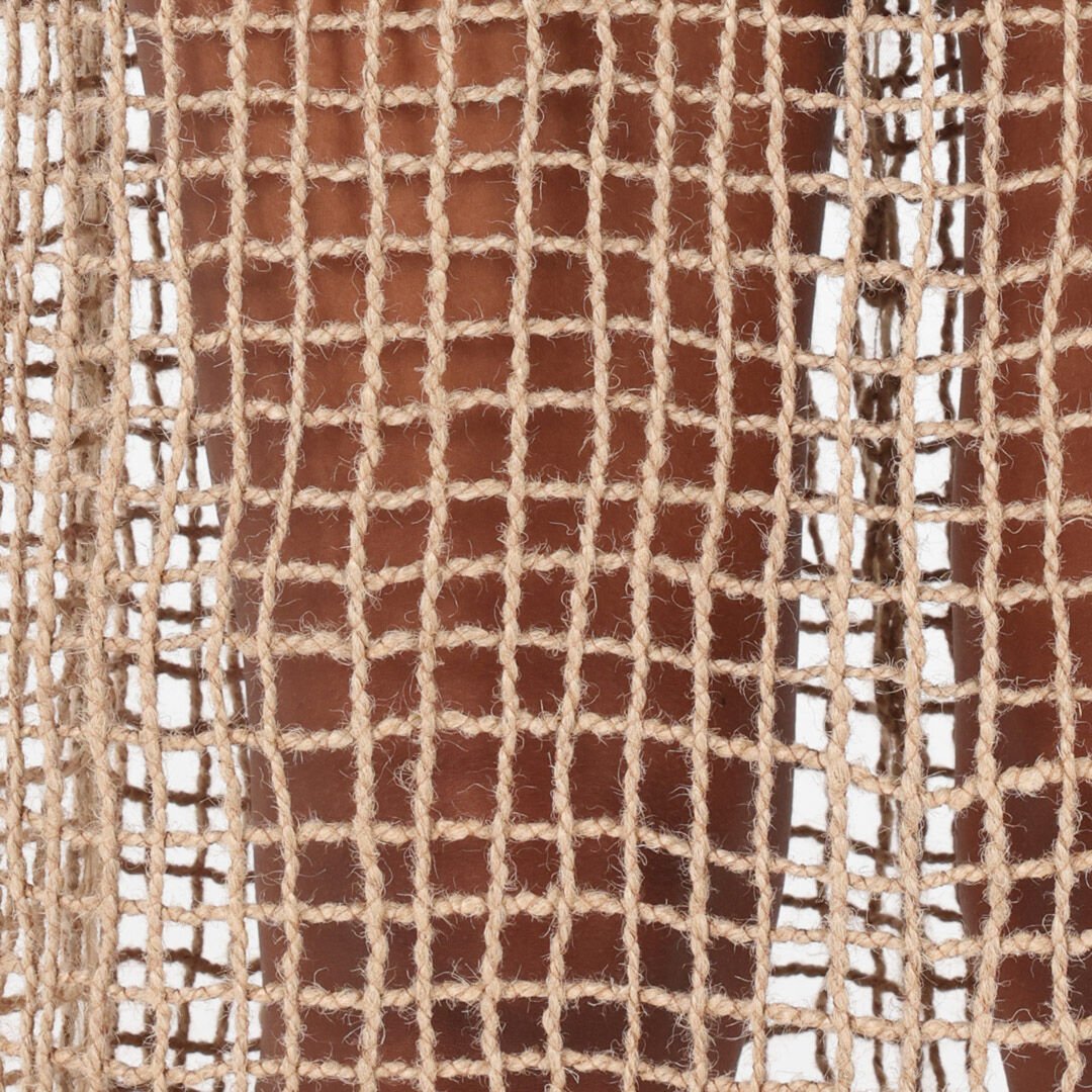 RC Vestido Largo Detalle Crochet Marrón claro UWR144-FY073