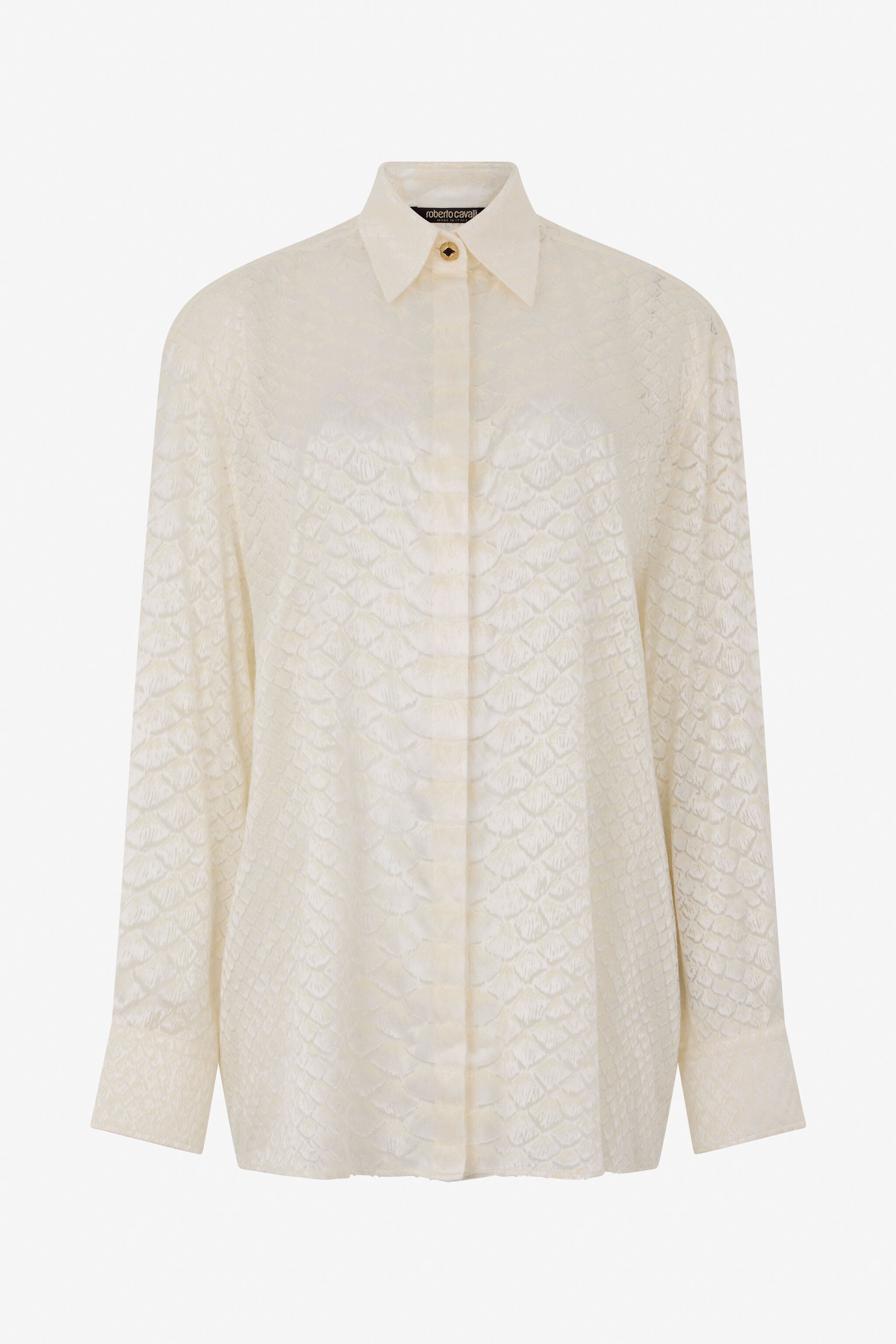 RC Serpentine Print Shirt WHITE WWT700-HES36