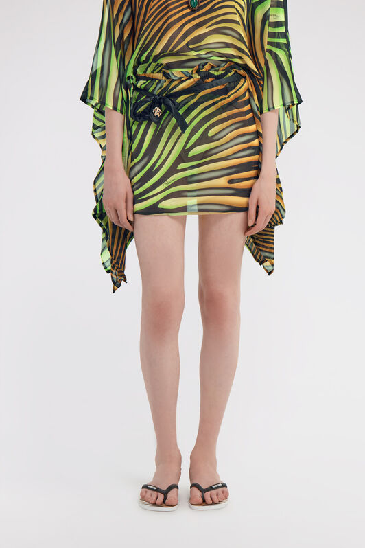 RC Zebra Print Skirt TIGER GREEN KSW00E-7GI20