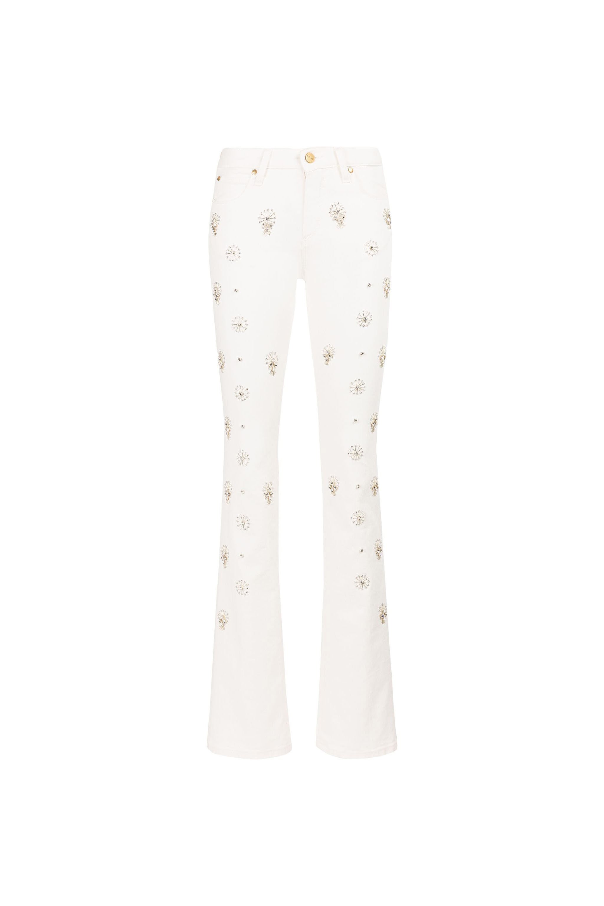 RC Bead-Embellished Jeans Blanco MQJ216-DE005