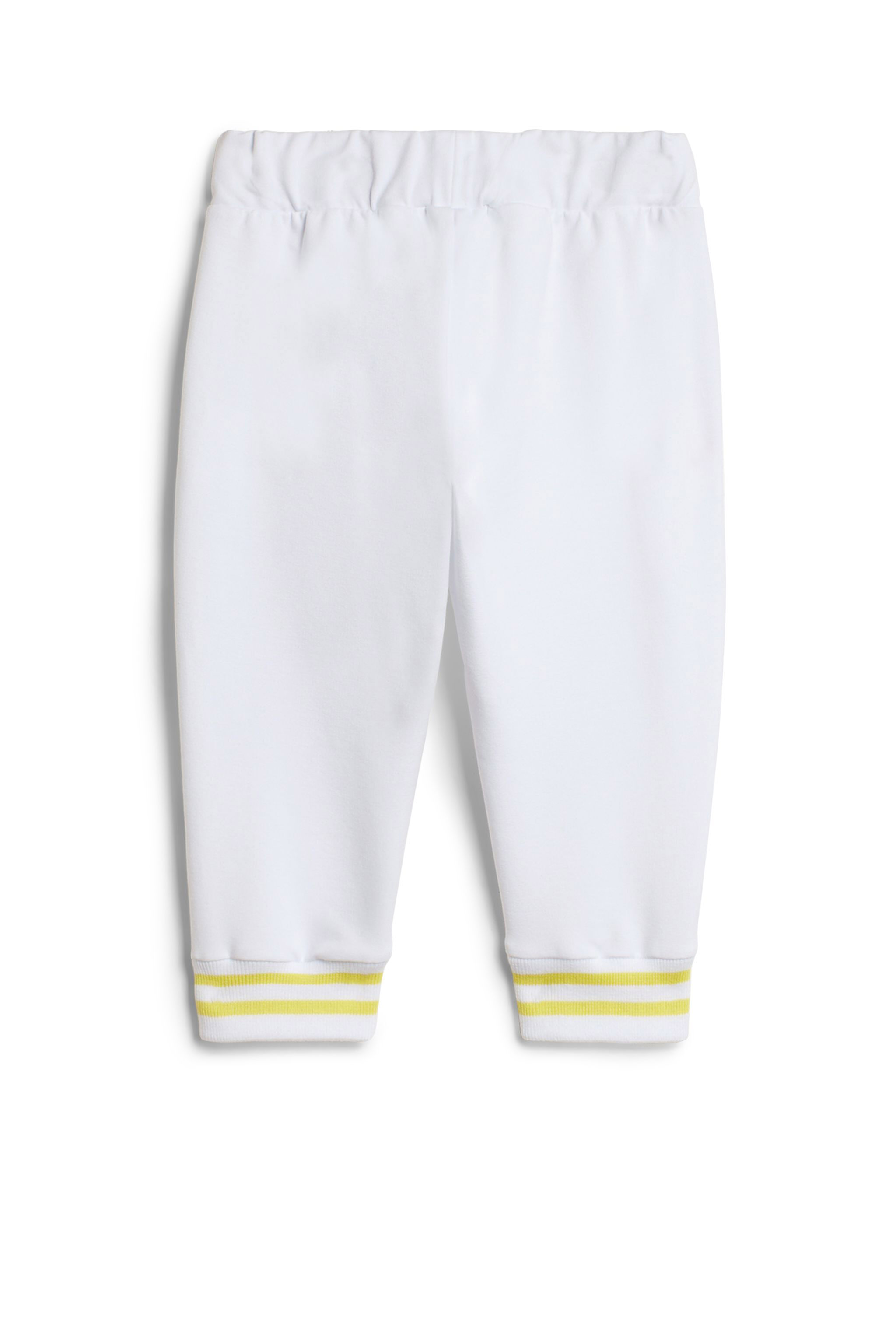 JU White kangaroo pocket trackpants WHITE IJT284-CF042