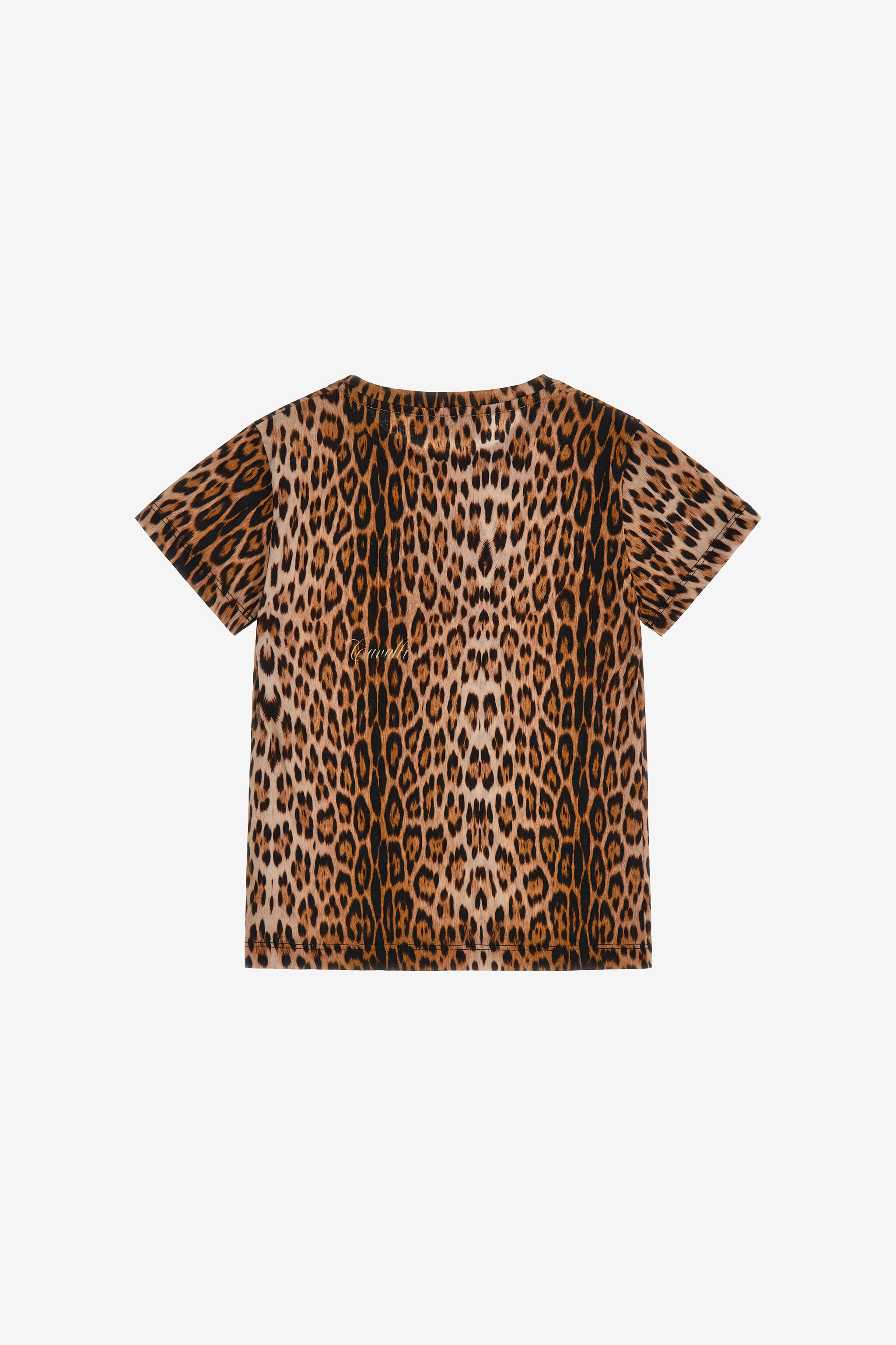 JU Jaguar Skin printed t-shirt Light brown SJT625-JFF65