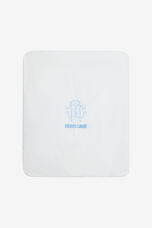 JU Coperta Baby Blue Con Stampa Monogram E Logo BABY BLUE VJT803-JD001