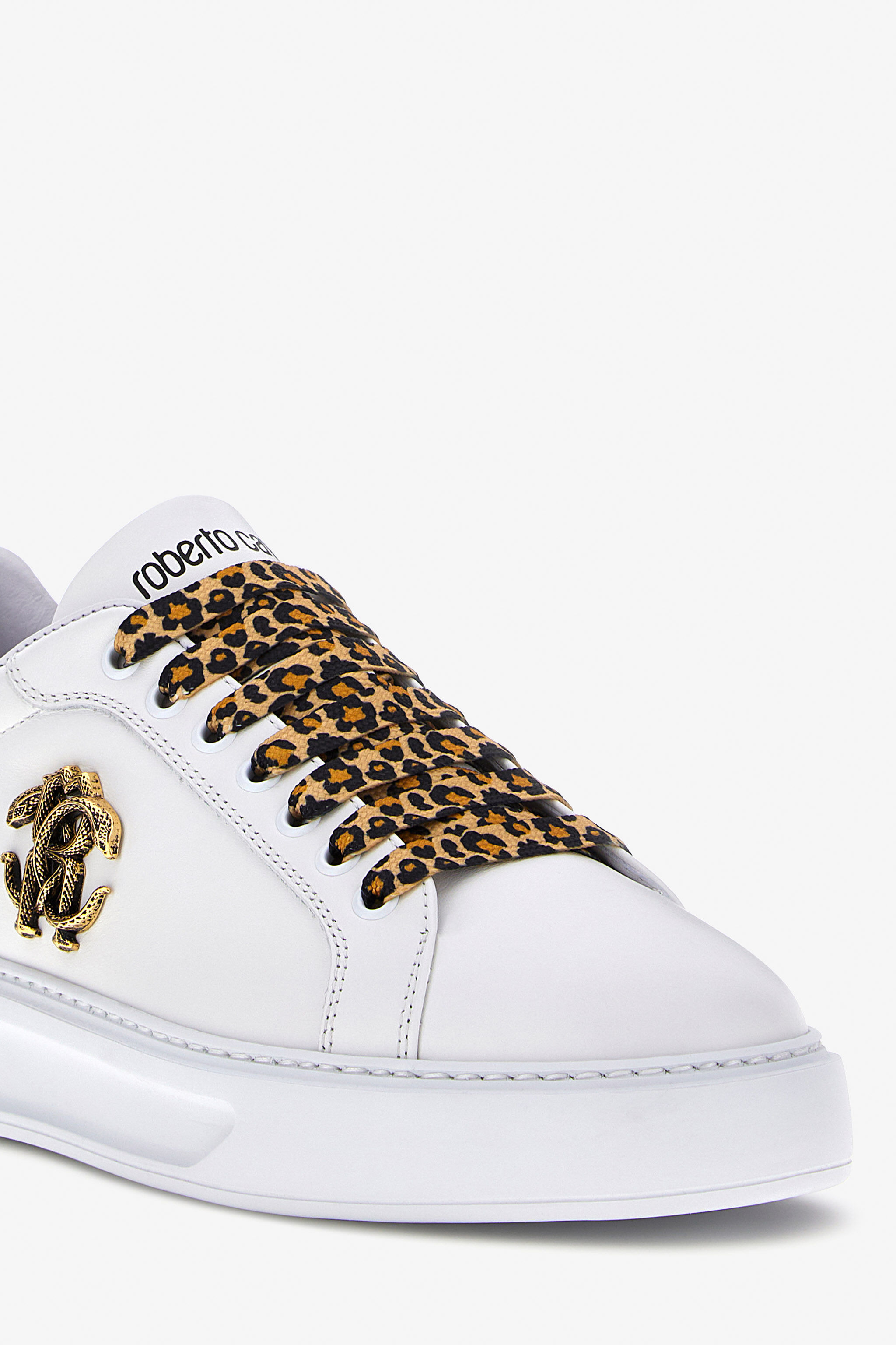 RC Sneakers con Monogram RC Bianco/Marrone SKS036-PZA90