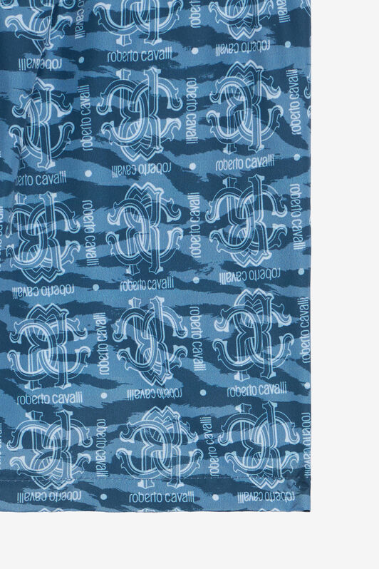 JU Short De Bain Tiger Skin Bleu UJT00A-5RO44