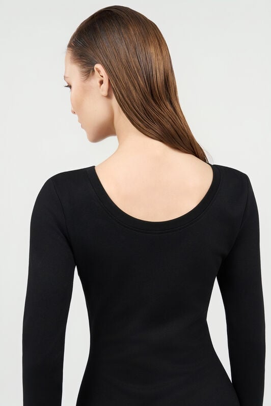 RC Mini Dress with Gold Embroidery BLACK WKR138-JV027