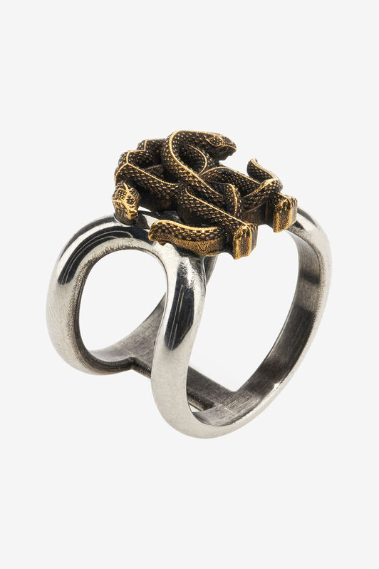 RC Ring with Monogram RC Plata/Oro SRG007-AM258