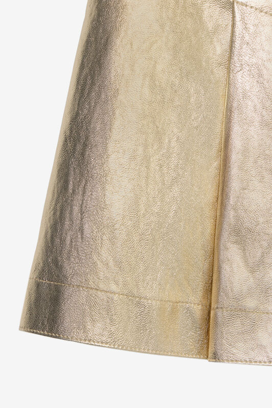 JU Gold Metallic Skirt with RC Monogram GOLD VJT30A-TVP28
