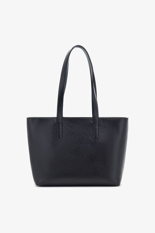 RC Leather Shopper Bag with RC Charm Black OOB00E-PZA12