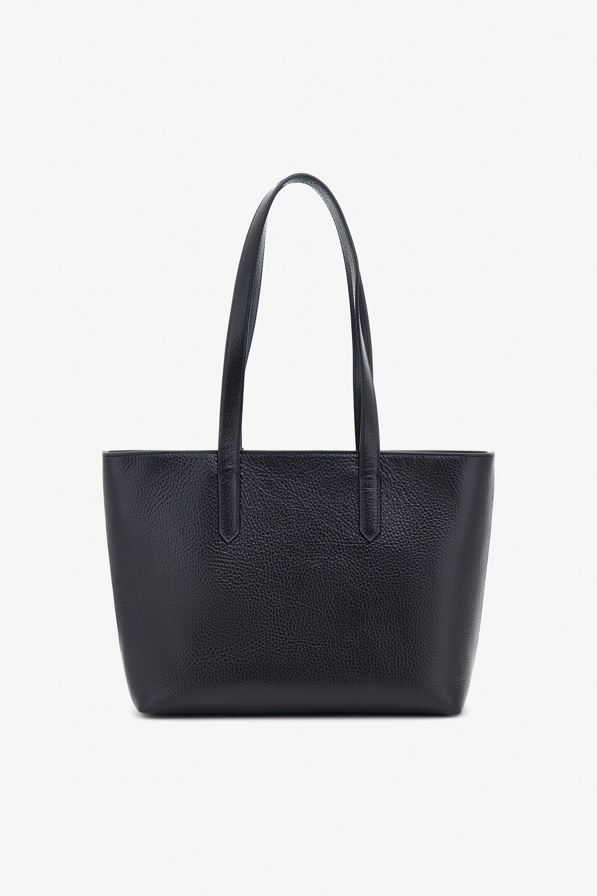 RC Leather Shopper Bag with RC Charm Black OOB00E-PZA12