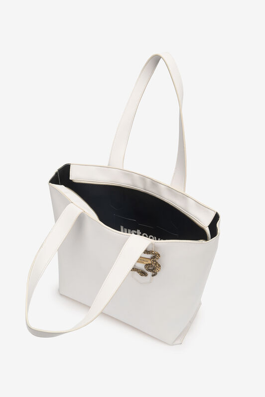 JC Cabas Avec Mirror Snake Blanc UFB034-UF403