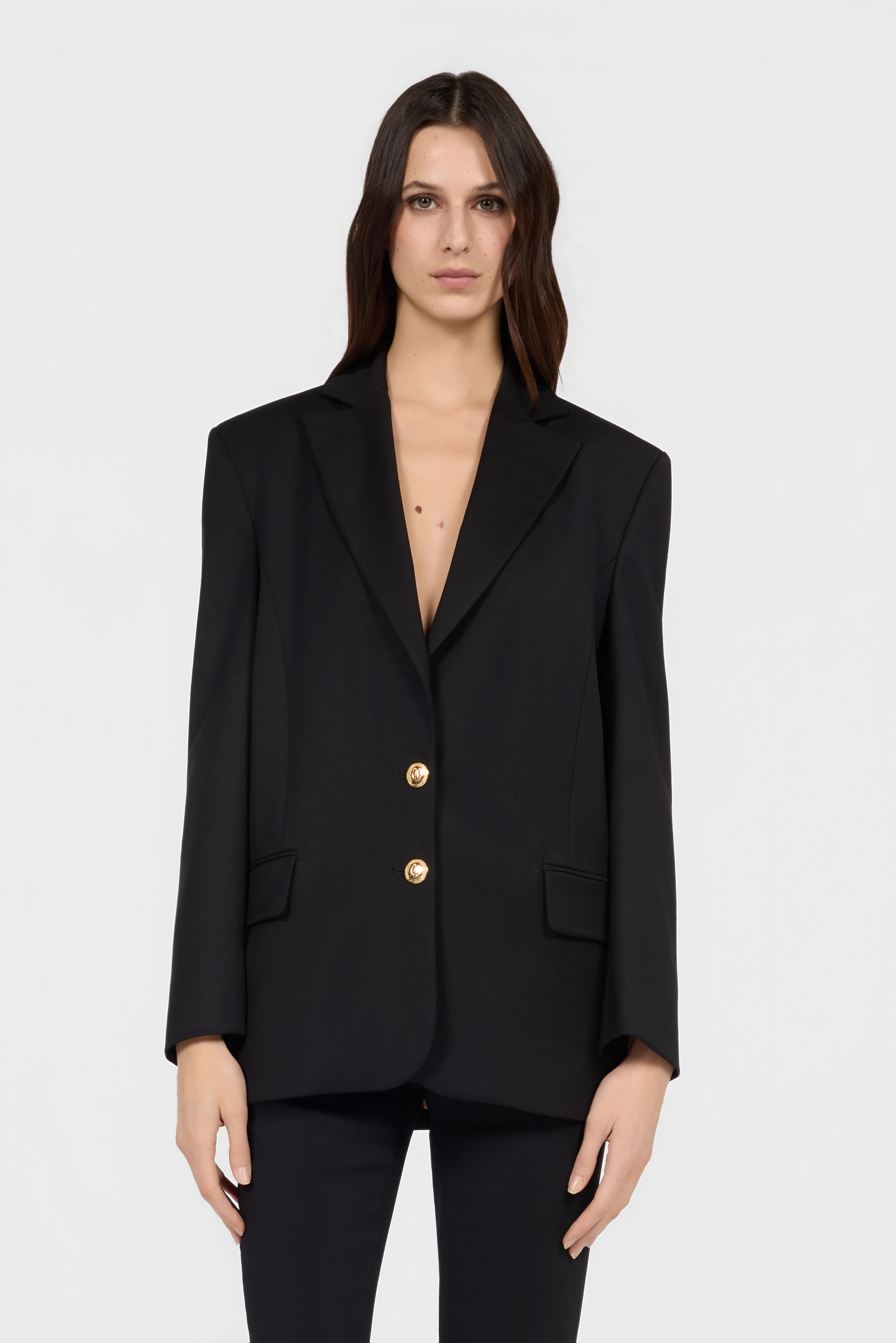 JC Schwarze Maßgeschneiderte Jacke BLACK VFT304-VF454