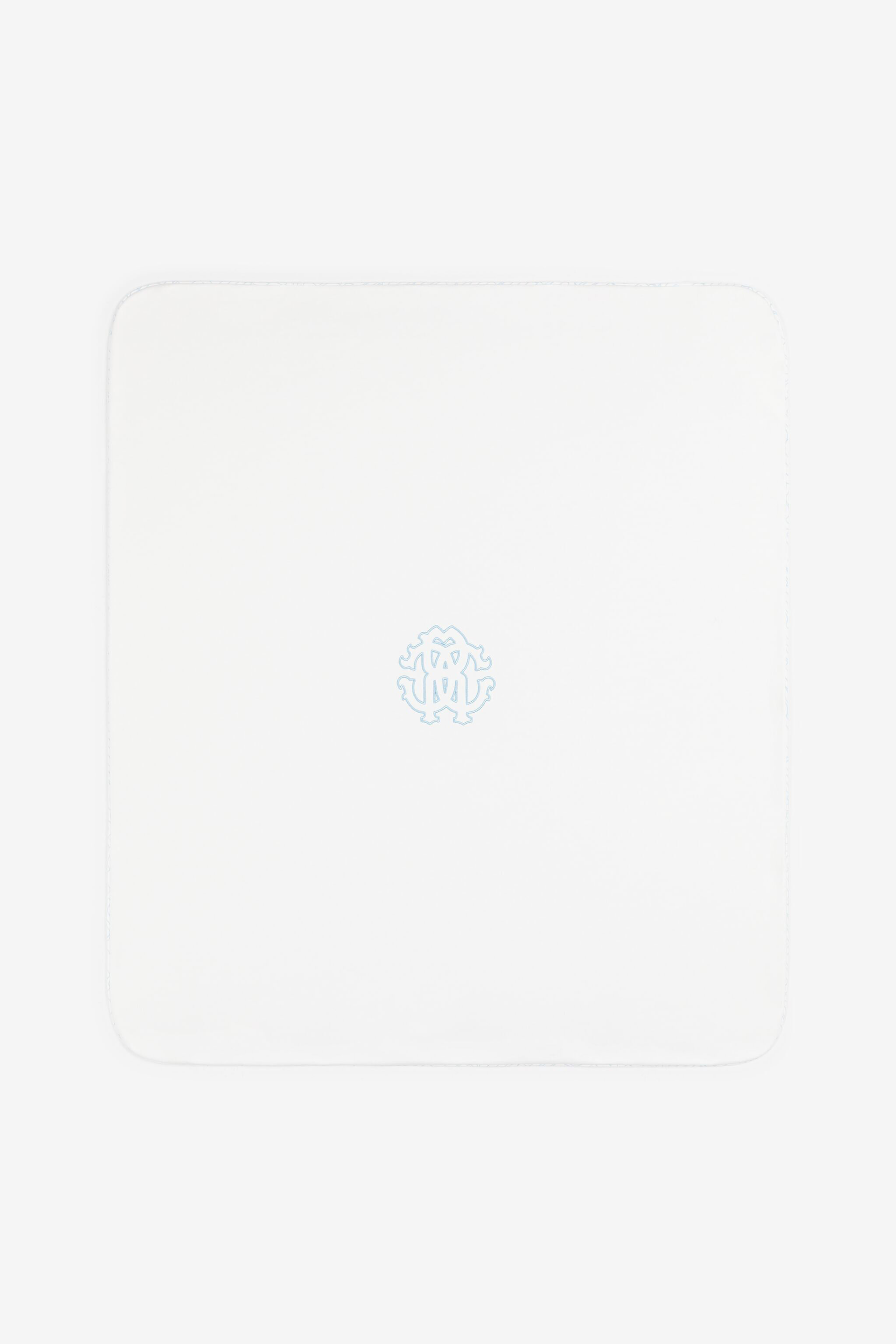 JU Logo-Print Baby Blanket Light blue RJT80S-JFH87