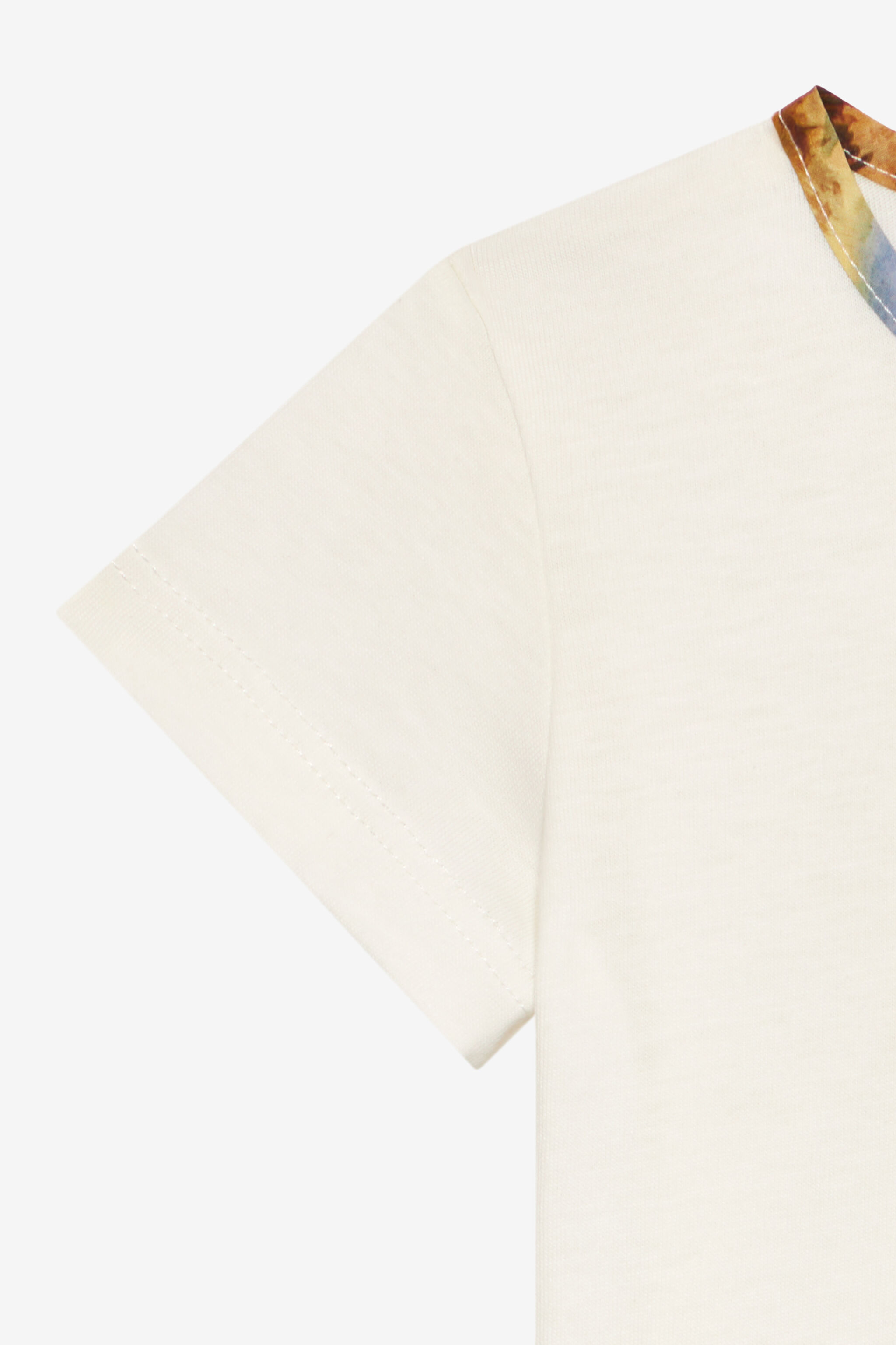 JU T-Shirt Avec Monogramme RC Et Logo Dorés Bleu clair UJT666-JD001