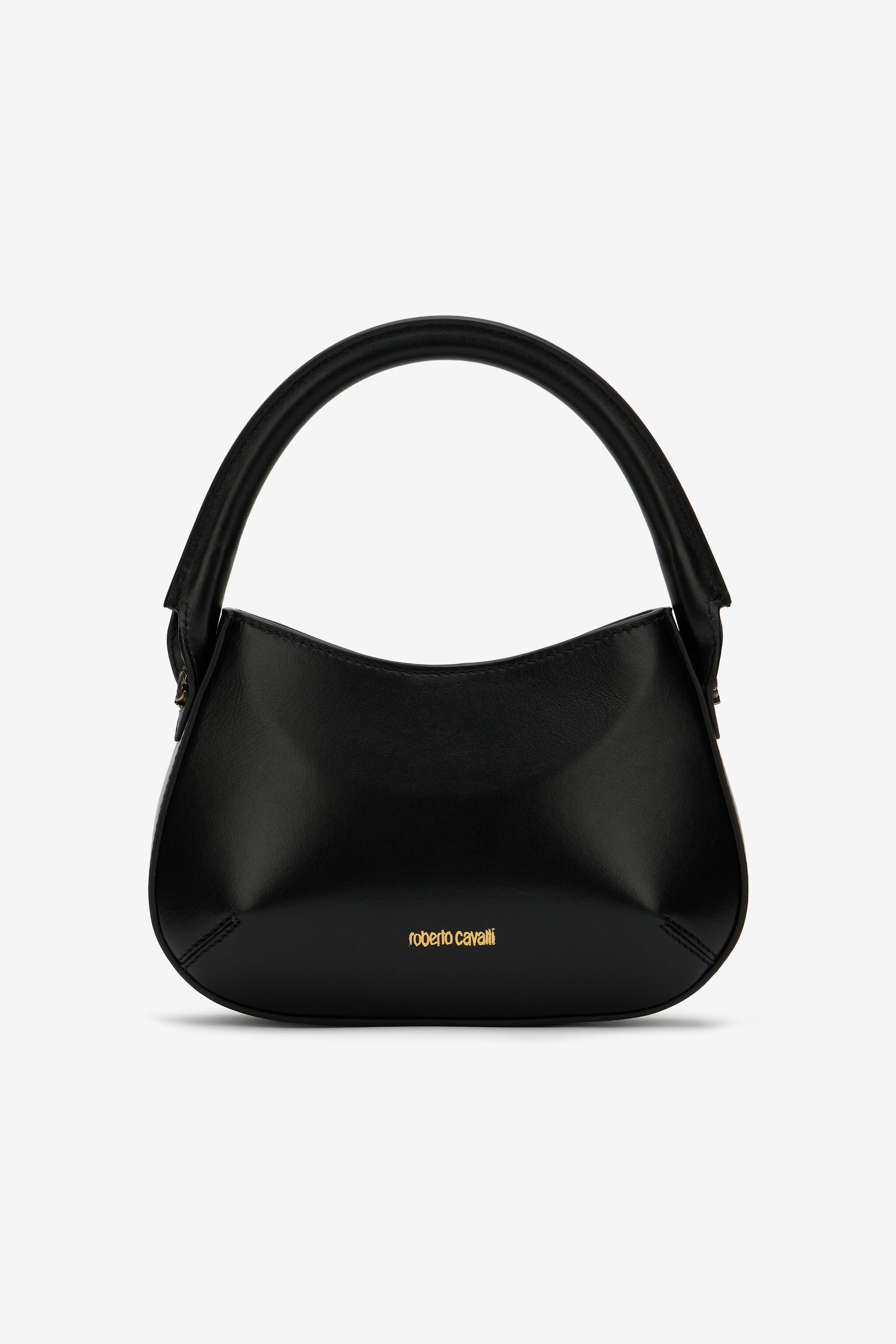 RC Black Leather Top Handle Bag with Monogram RC RC Black Leather Top Handle Bag with Monogram RC BLACK ROB00E-PZ085