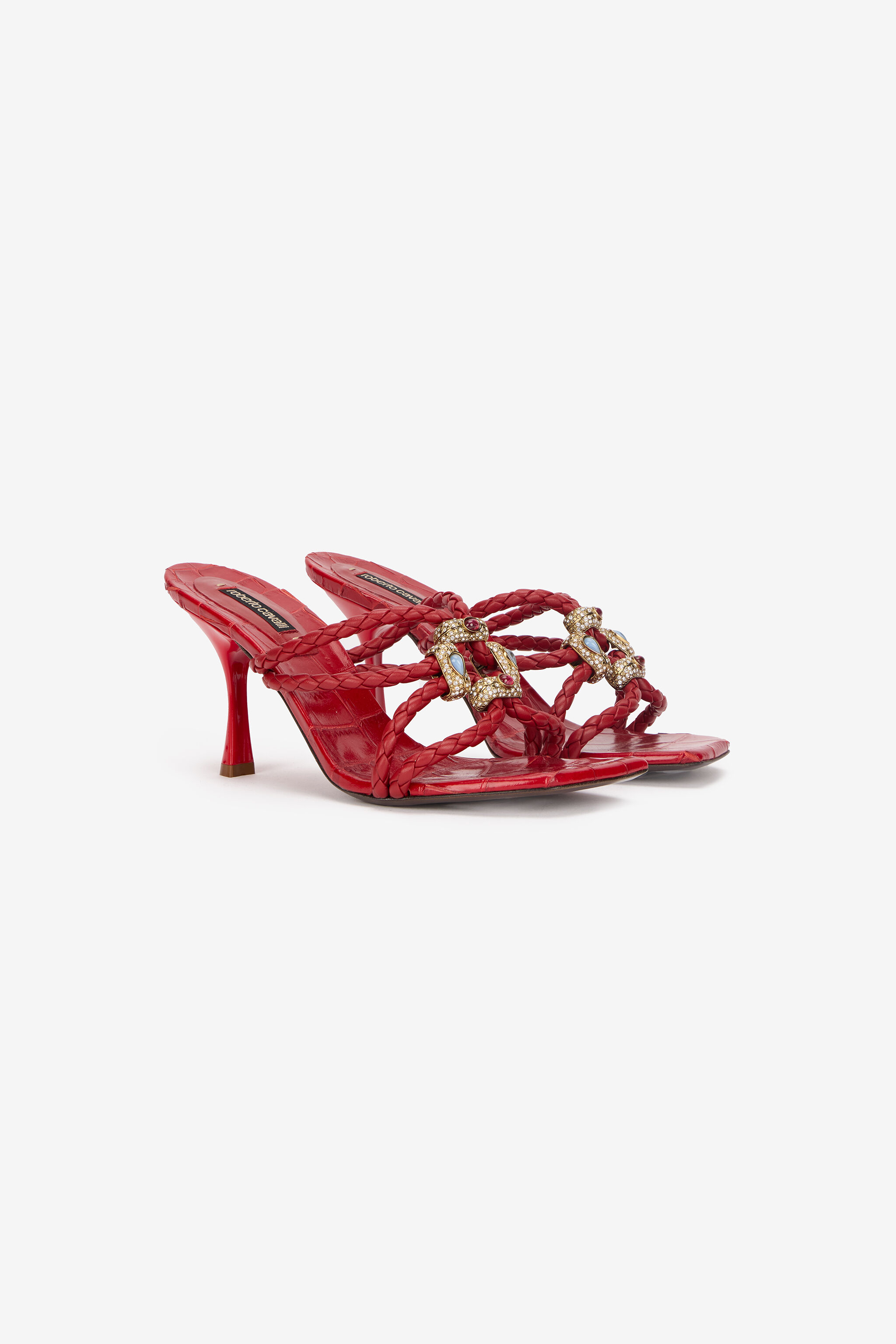 RC Sandals with Jewel Embellishments Red VKS014-PZ579