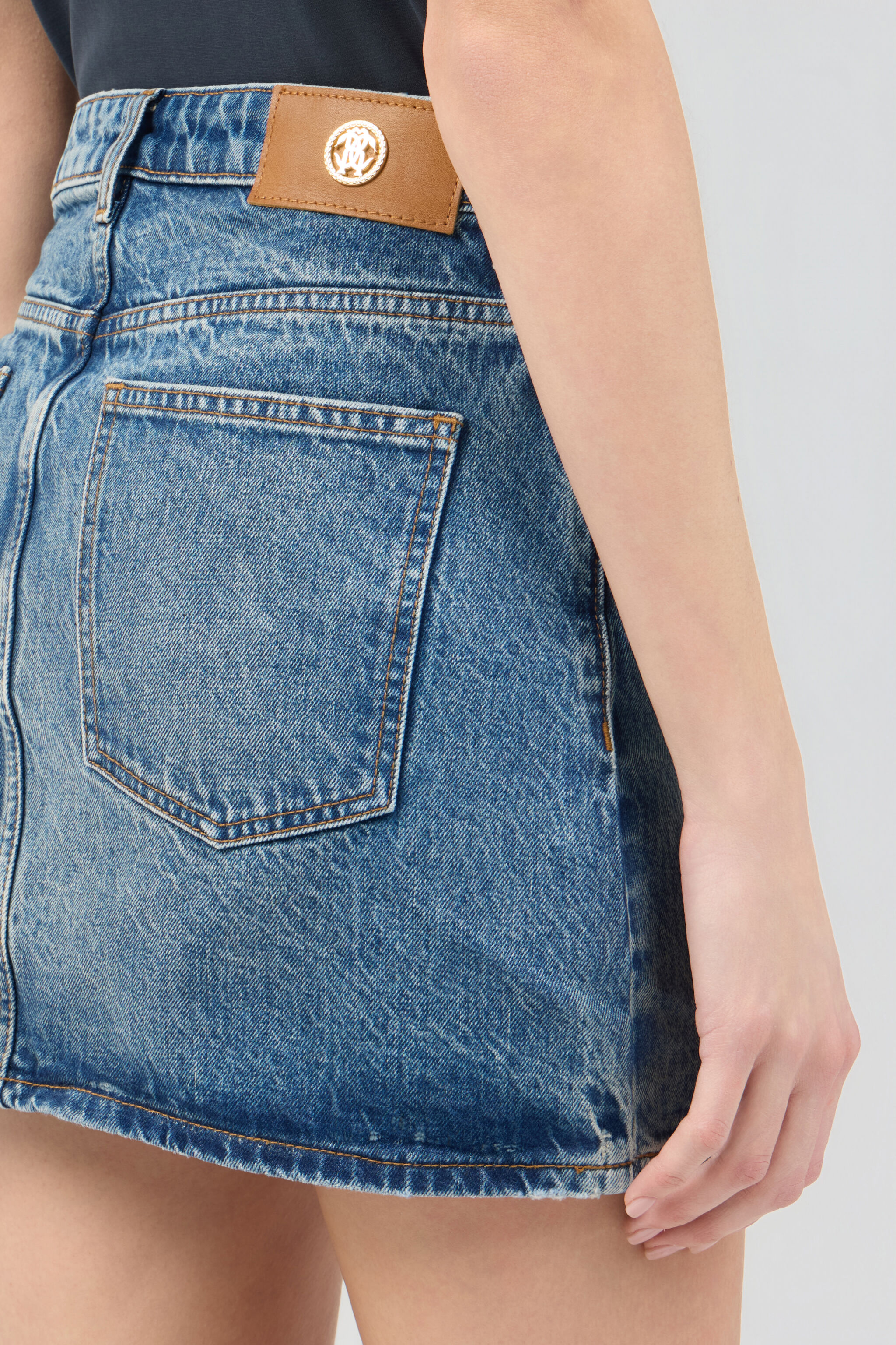 RC Blue Denim Mini Skirt LIGHT BLUE SOJ30C-D1002