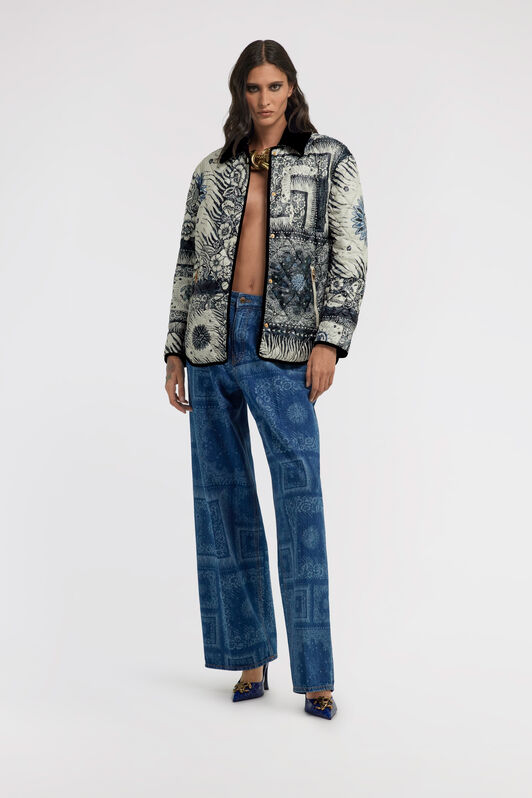 RC Bandana print Jacket Blau TKT805-SRN05