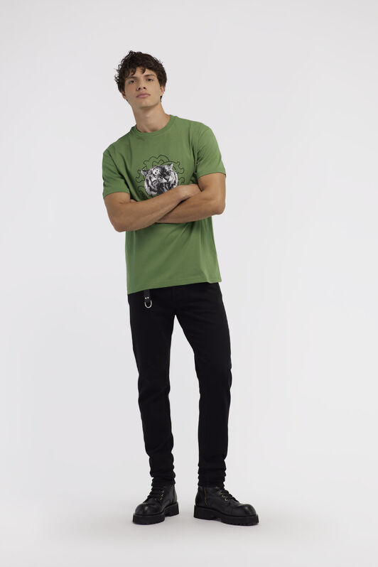 RC T-shirt with Jaguar logo and print RC T-shirt with Jaguar logo and print Green NOT60Q-JD060