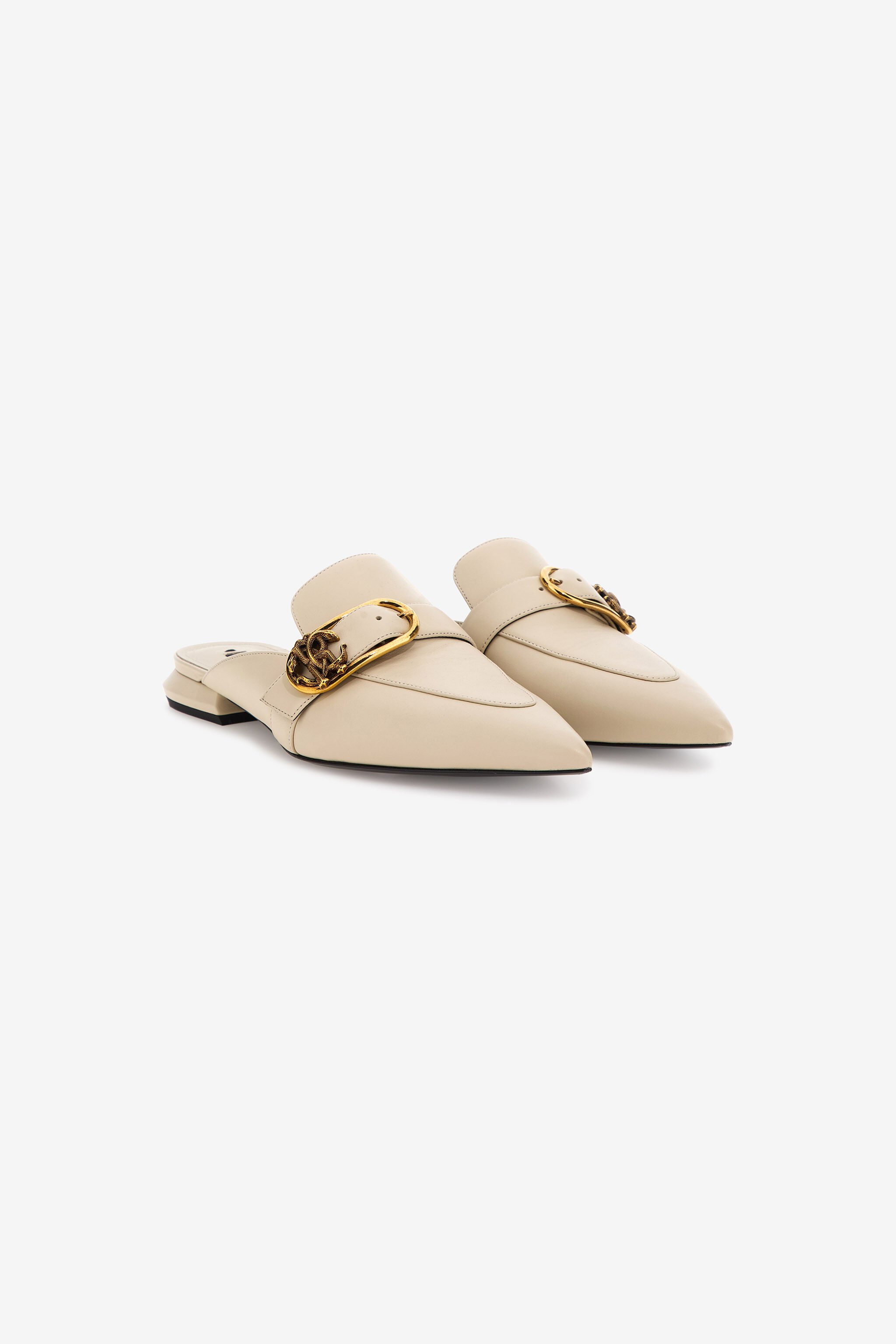 RC Mules con Logo Avorio SKS019-PZ172