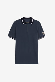 ${brand} Animalier Patchwork-Print Appliqué Polo Shirt ${colorDescription} ${masterID}