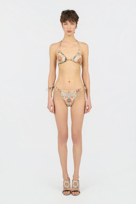 JC Persian Tarot Print Bikini 744 BEIGE + 217 AZZU WFM032-WF751