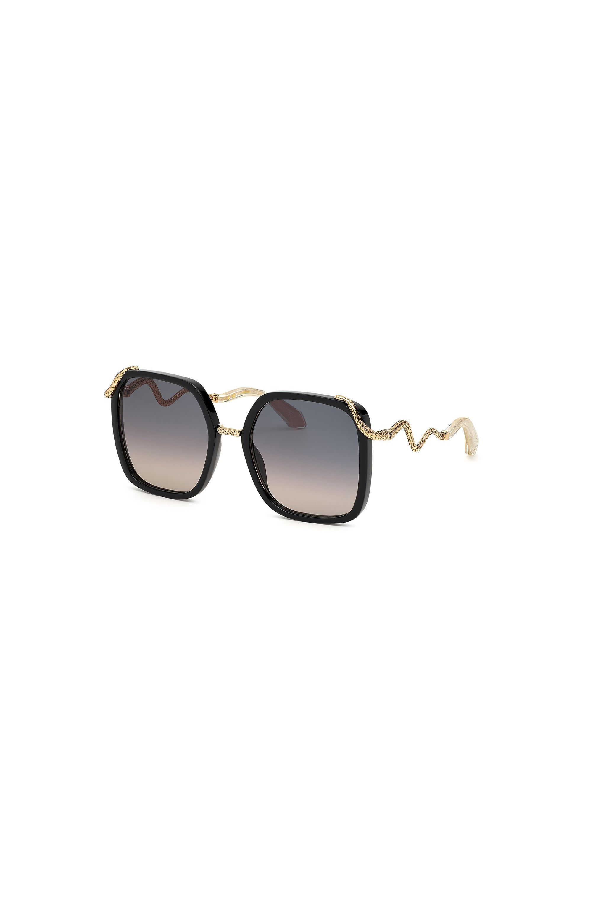 RC Roberto Cavalli Sunglasses Snake Collection Black PD1318-PD184