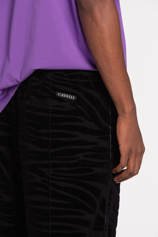 RC Zebra Velvet-Devoré Sweatpants RC Zebra Velvet-Devoré Sweatpants Black PNT25A-RW001