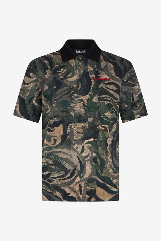 JC Tiger Camu Print Polo VERDE 185 VFT024-VF068