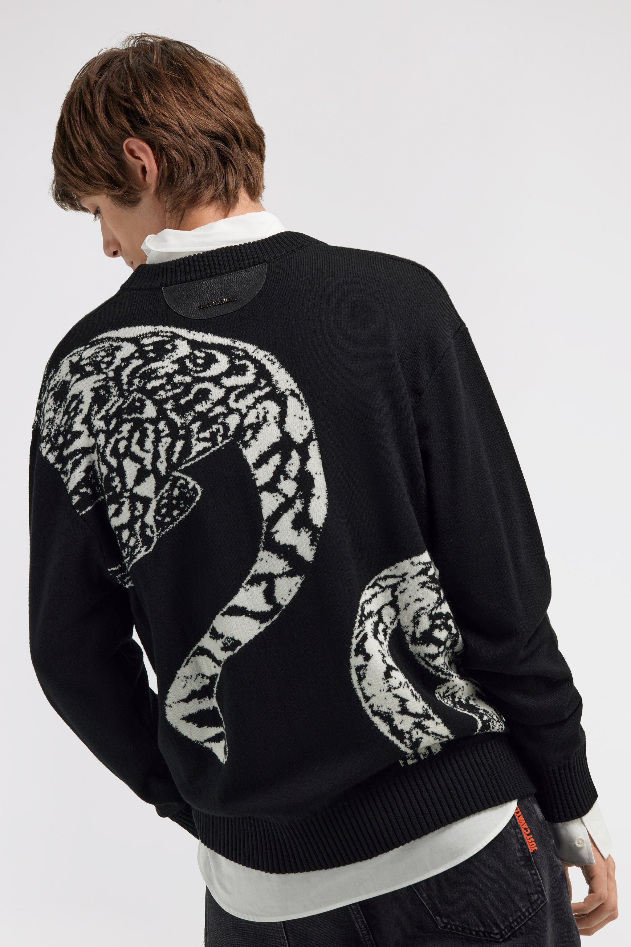 JC Just Cavalli crew neck sweater Black TFM007-TF027