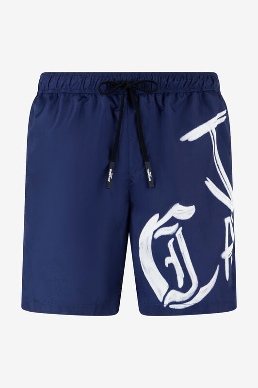 JC Badeshorts Mit Schriftzug JC Badeshorts Mit Schriftzug Dunkelblau UFT079-UF118