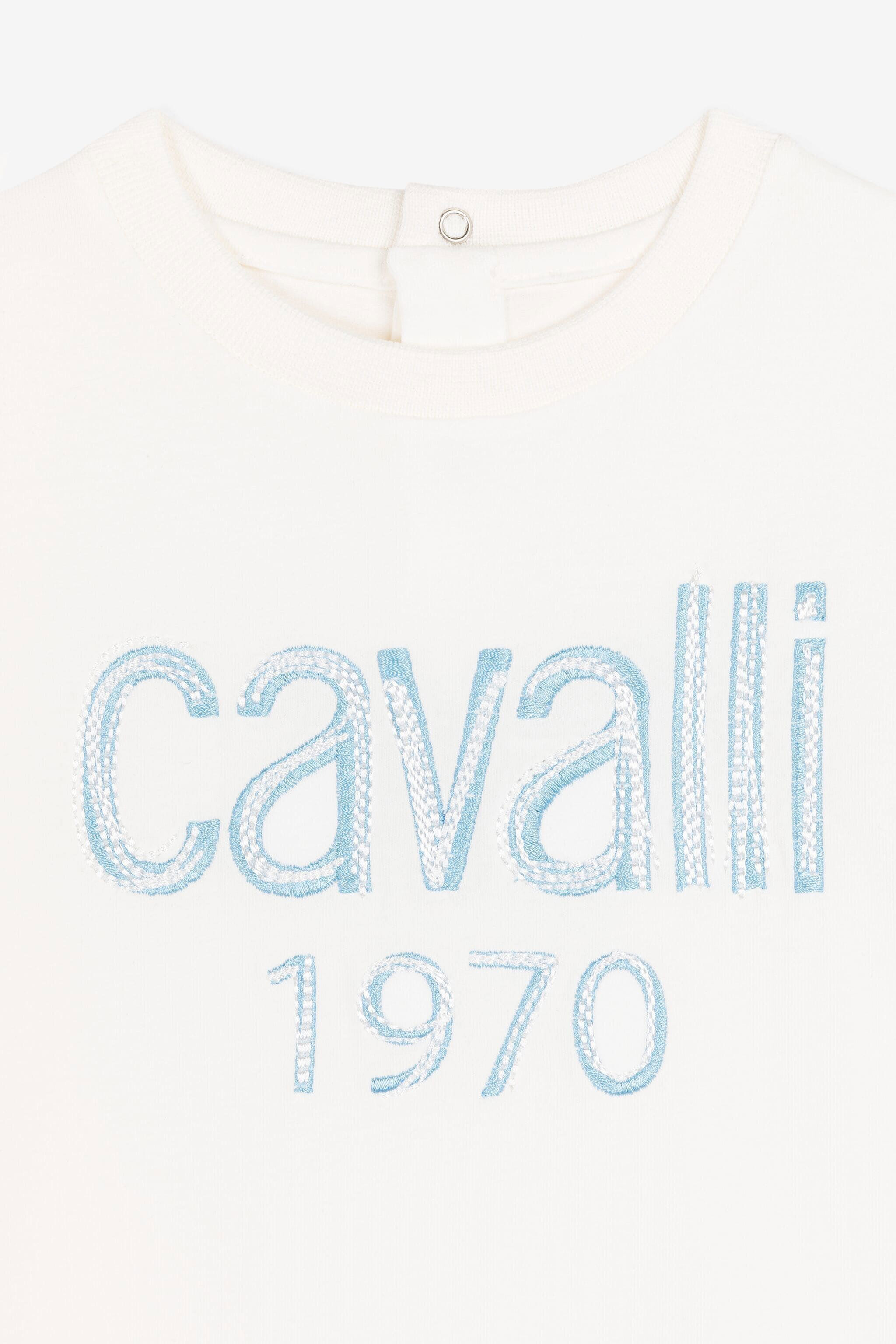 JU T-Shirt mit Logo-Print MILKY WHITE OJT674-ISA2J