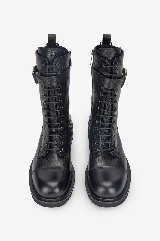RC Combat Boots with RC Monogram Patch RC Combat Boots with RC Monogram Patch Noir VRS007-PZB05