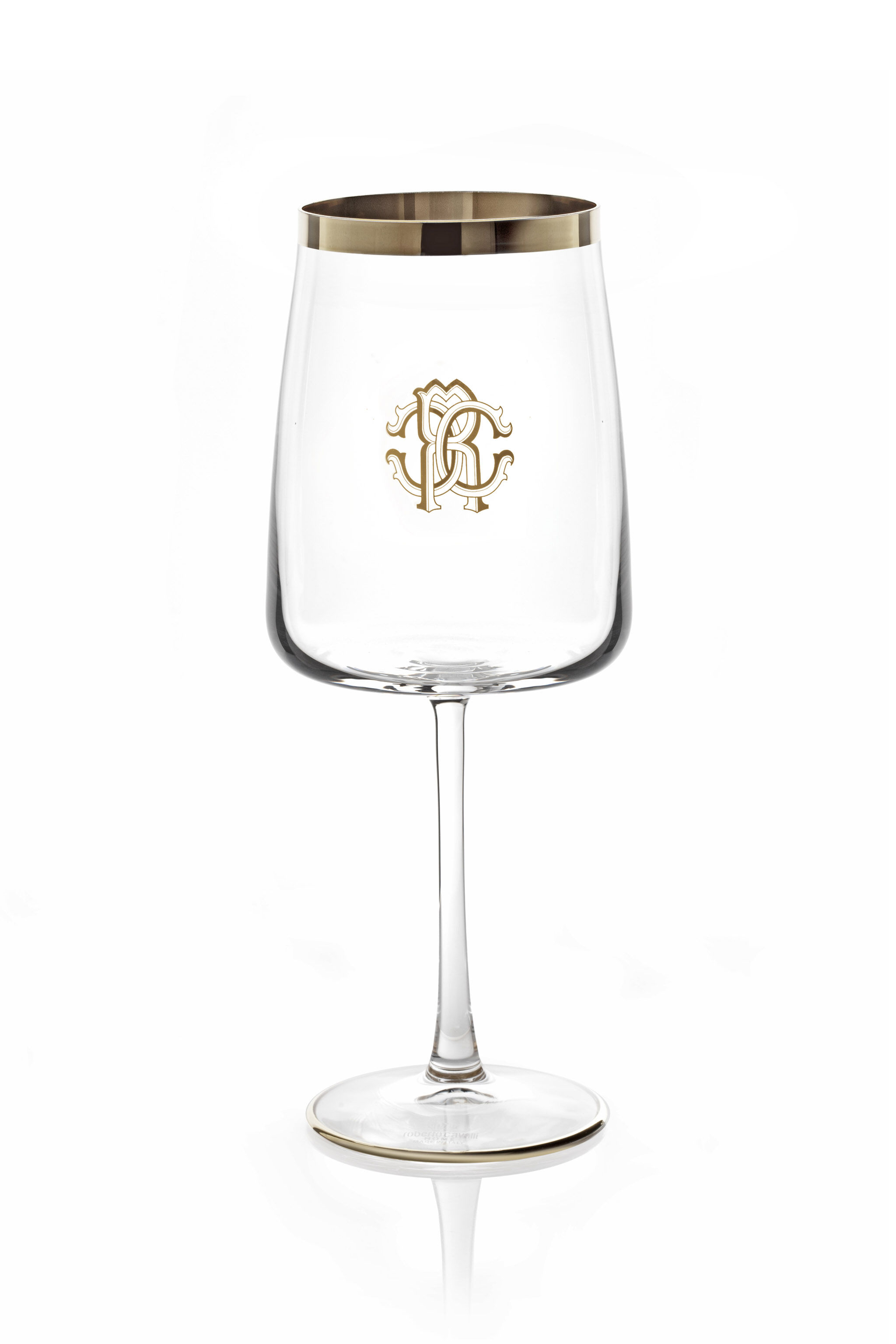 HO Monogram Platind 2 Water Goblets Set Gray RALA07-IA012