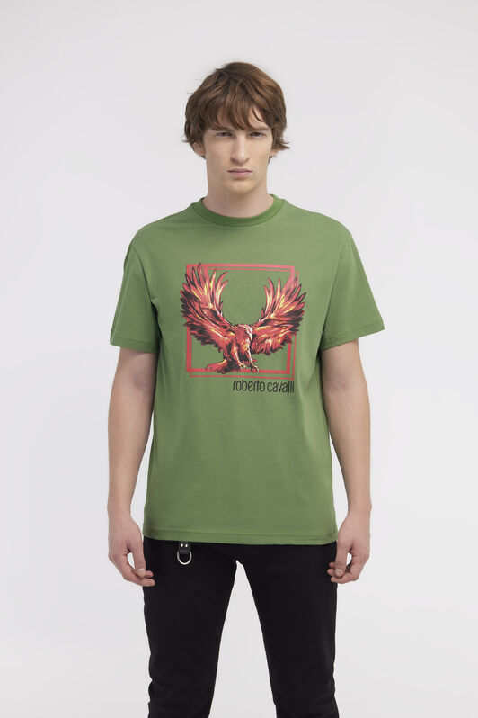 RC T-shirt with Eagle logo and print Grün NOT60E-JD060