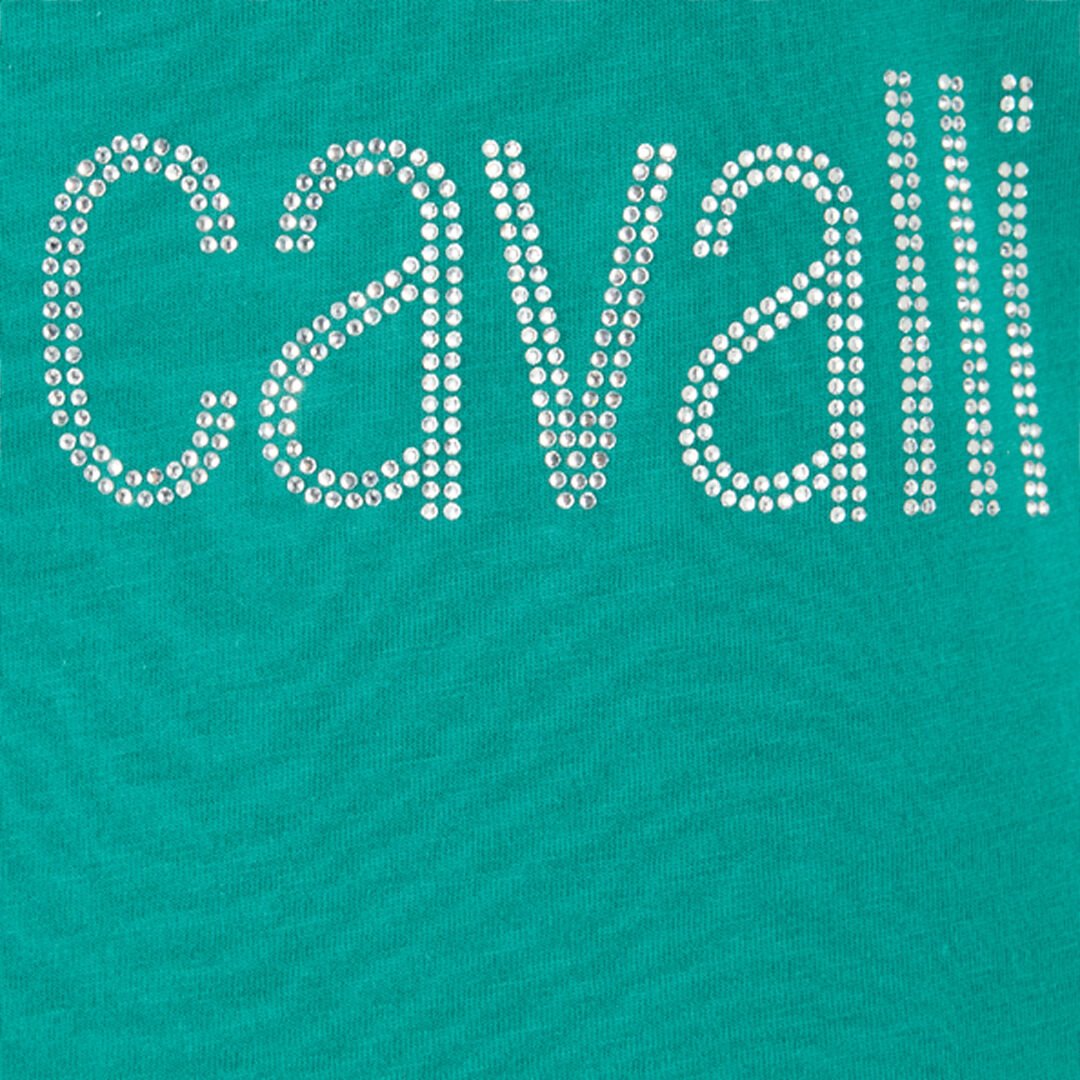 RC T-Shirt Mit Monogramm RC Und Logo Mit Nieten GREEN OOT60B-JD060
