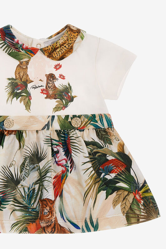 JU Jungle print dress Verde SJT131-JFI95