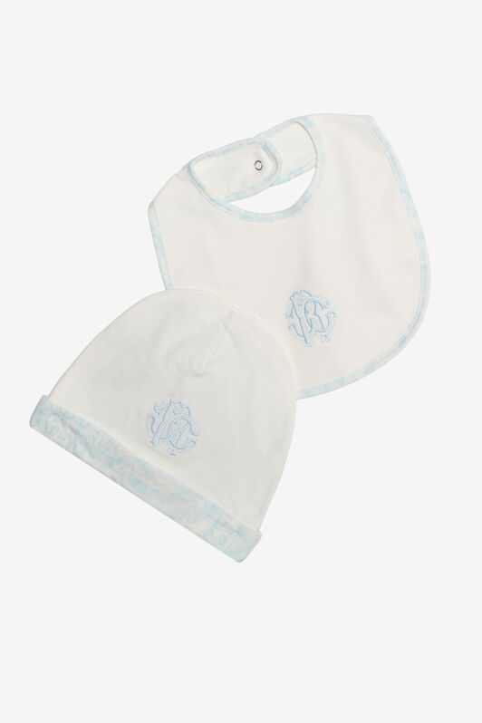 JU Light Blue Monogram Zebra Print Children Kit BABY BLUE WJT808-JD001