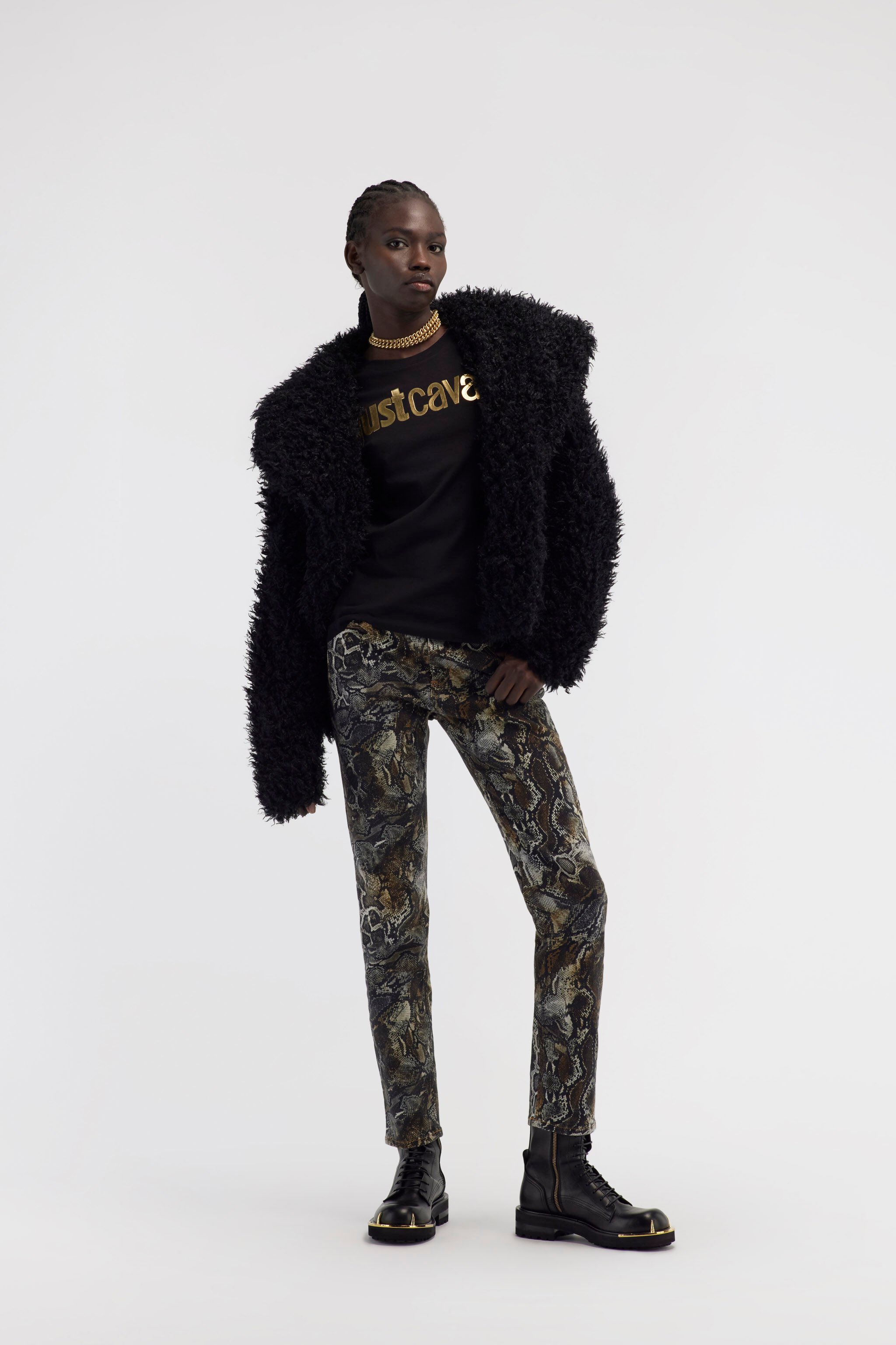 JC T-shirt logo Just Cavalli Nero RKT867-RK373