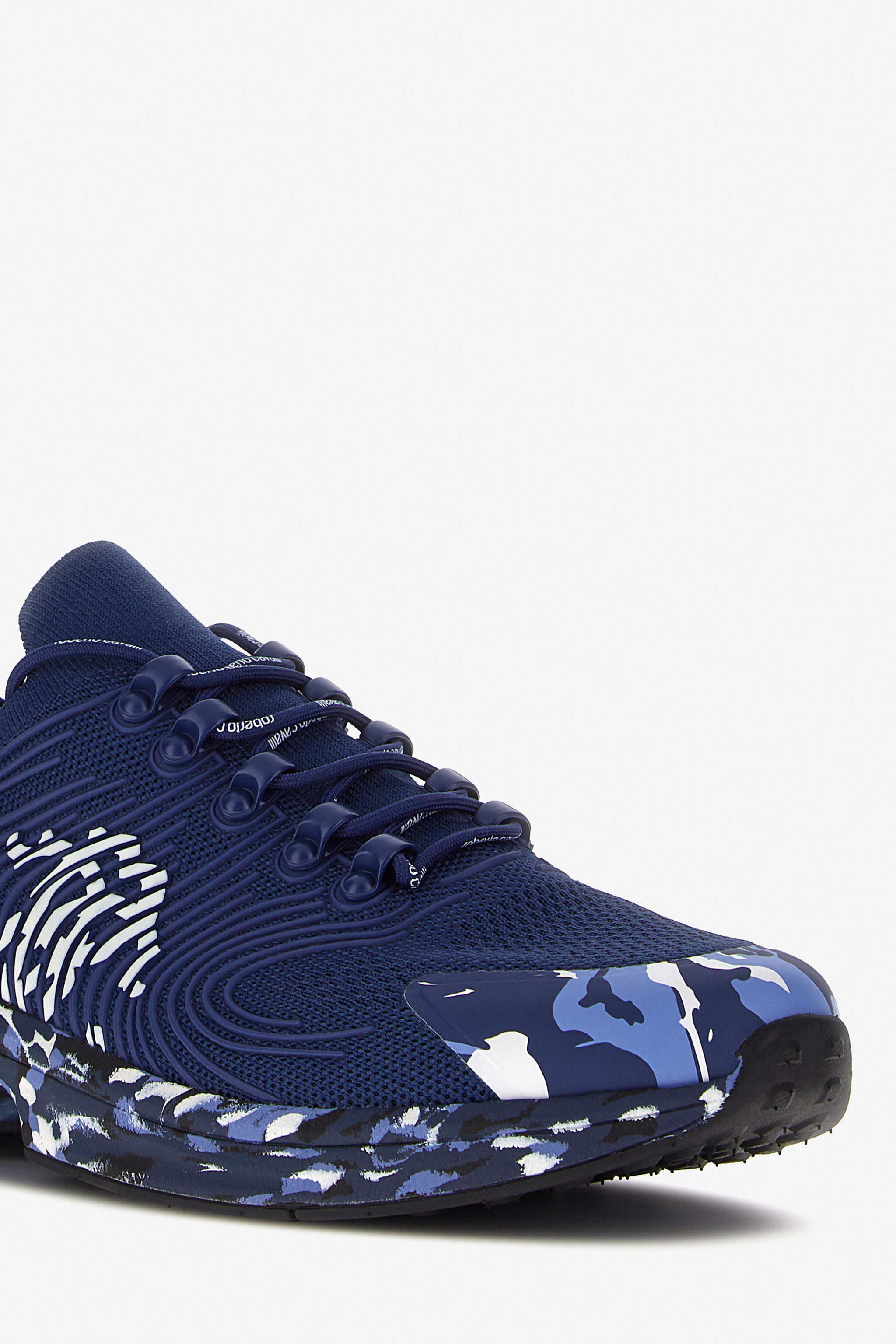 RC Sneakers with Monogram Mirror Snake Dark blue JSS02A-FT003