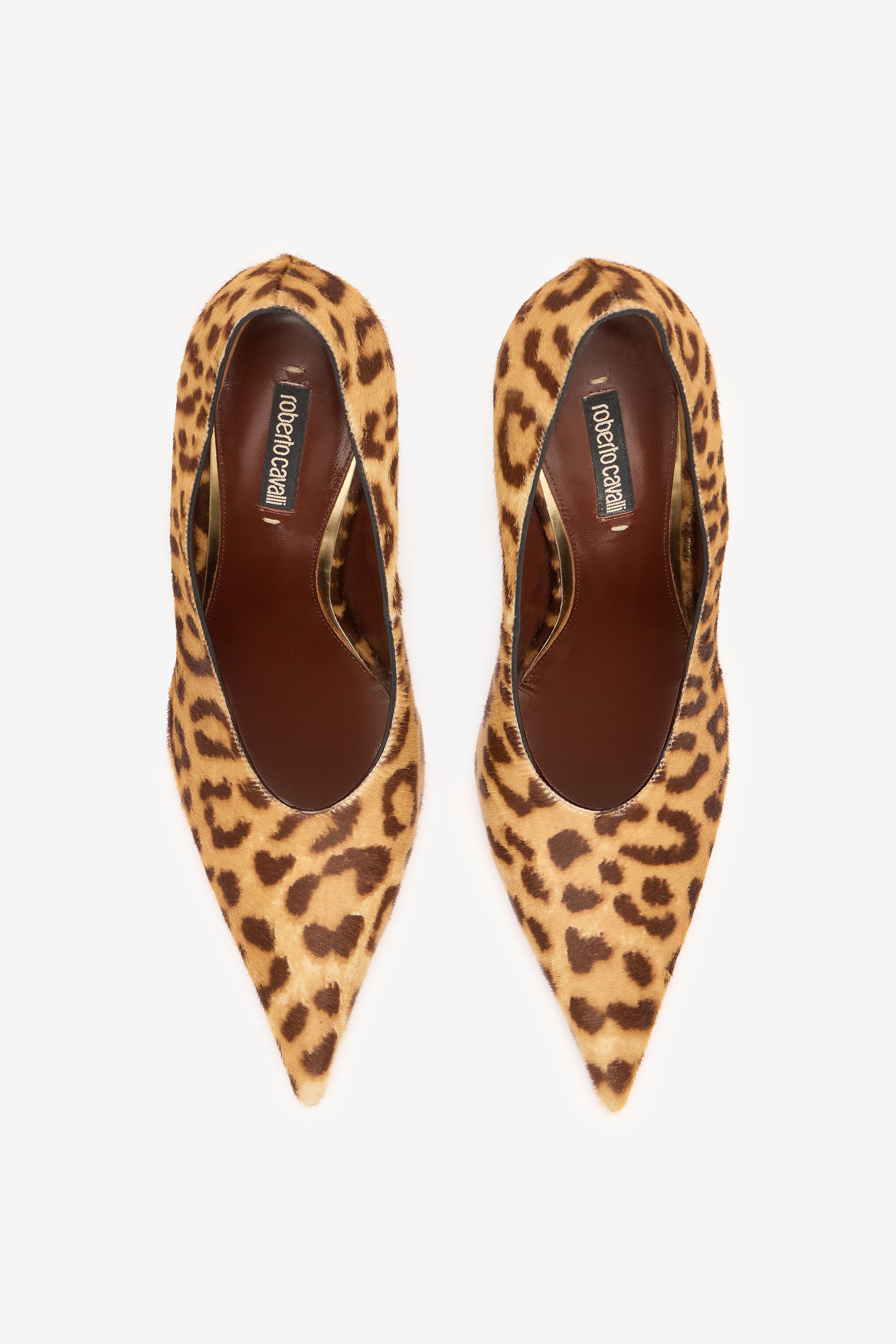 RC Hairy Leopard Skin Pumps Brown VKS120-PZA92
