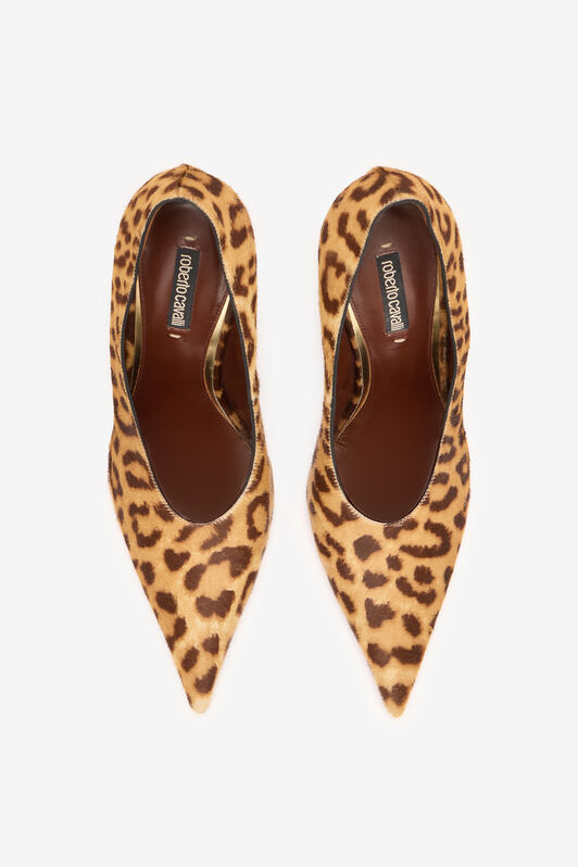 RC Hairy Leopard Skin Pumps RC Hairy Leopard Skin Pumps Brown VKS120-PZA92