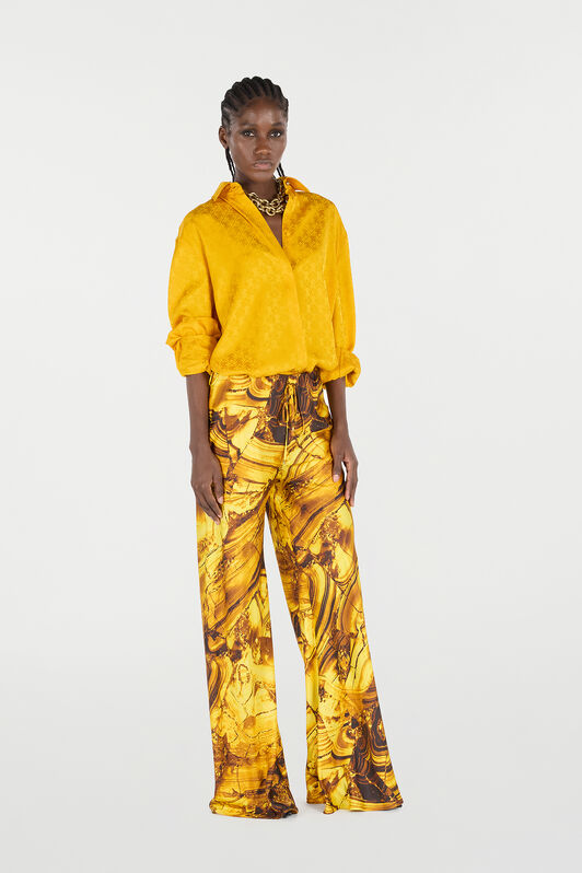 RC Camicia Con Monogram Mirror Snake RC Camicia Con Monogram Mirror Snake Giallo VKT160-RK010