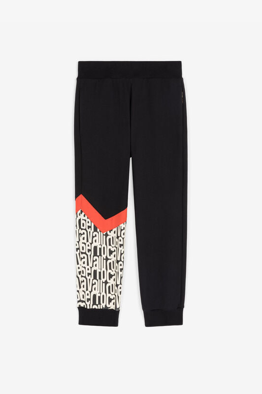 JU Logo-Print Cotton Track Pants JU Logo-Print Cotton Track Pants Black RJT20U-CF050