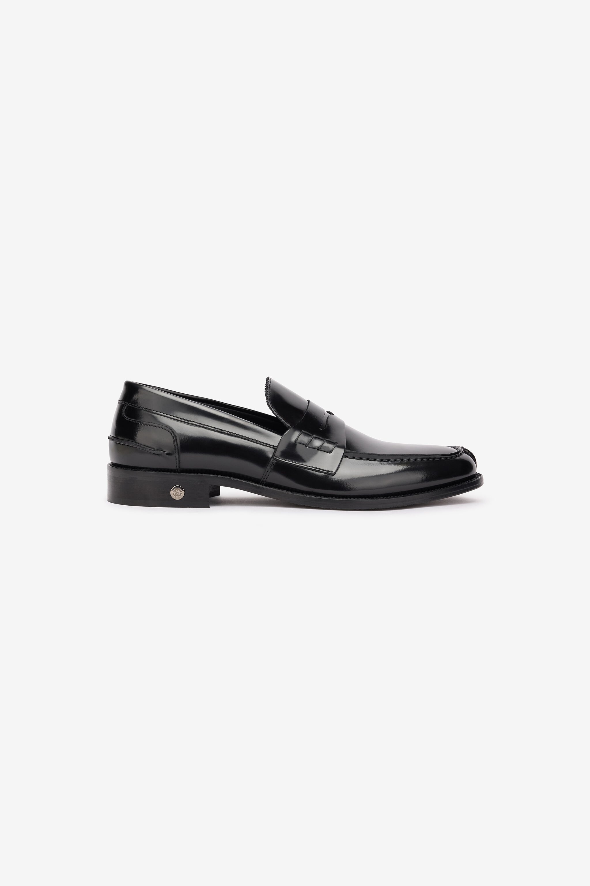 RC Mocassins Penny Effet Brillant Noir POS00I-PZ243